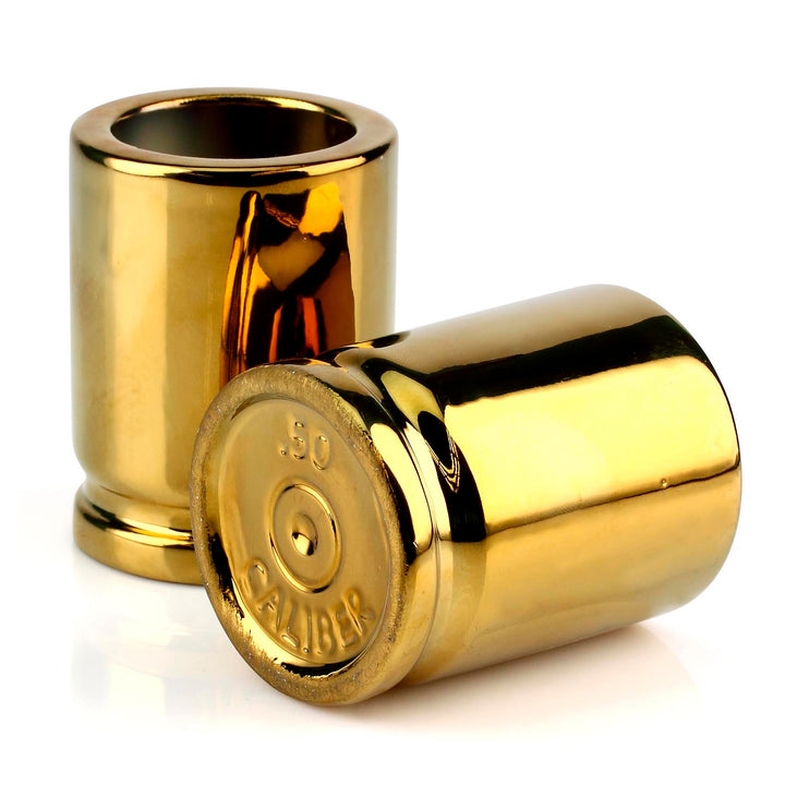 50 CALIBER SHOT GLASSES JUEGO DE 2