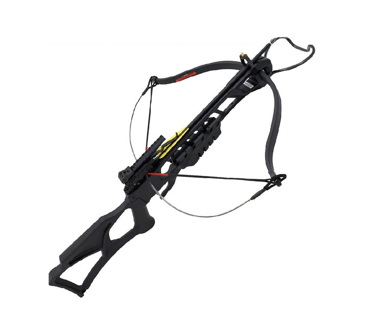 BALLESTA  DE CAZA BLACK 175lb INCLUYE 2 FLECHAS/PERNOS, LUBICANTE PARA RIEL