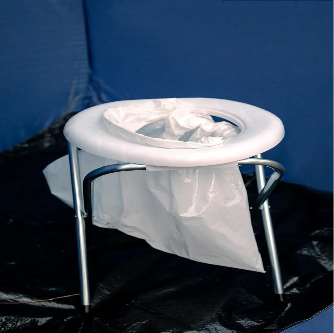 BAÑO PORTATIL DE PLASTICO PARA CAMPAMENTO