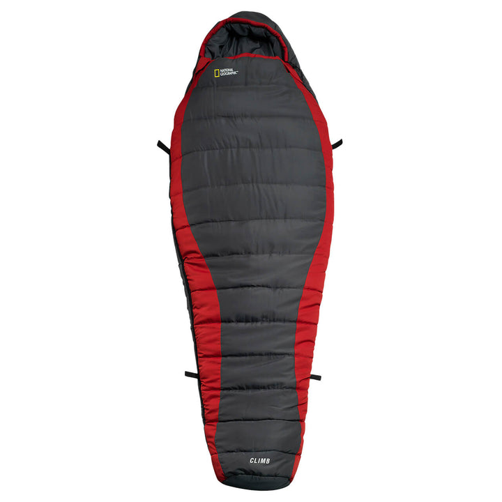 BOLSA PARA DORMIR CLIMB,-13ºC NEGRA con rojo MOMIA Nat Geo