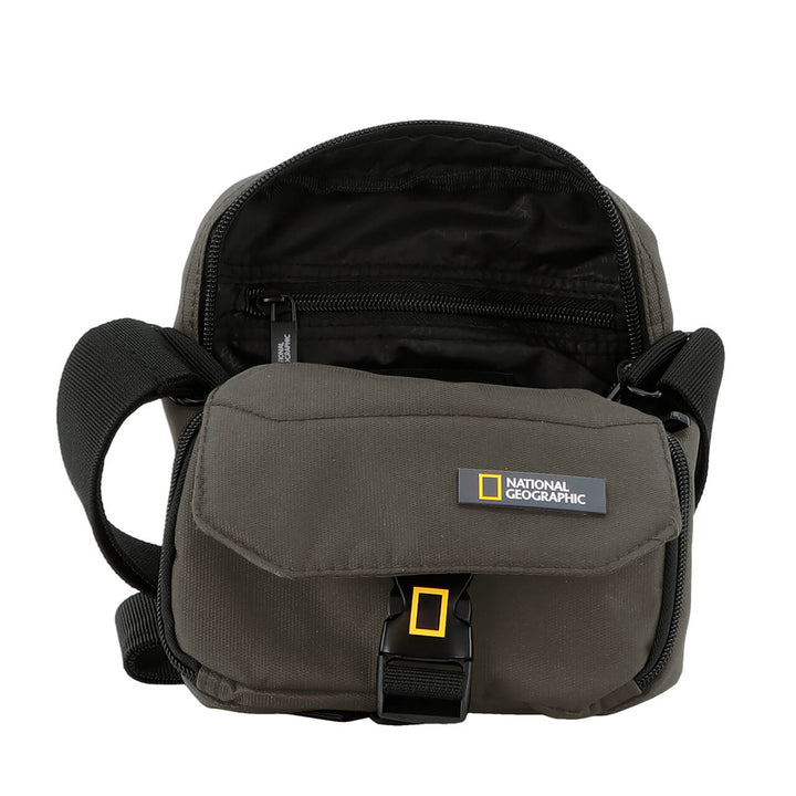 BOLSO DE VIAJE NATGEO CON EXPANSOR FRONTAL PRO 3L RESISTENTE AL AGUA, CAFE OLIVO