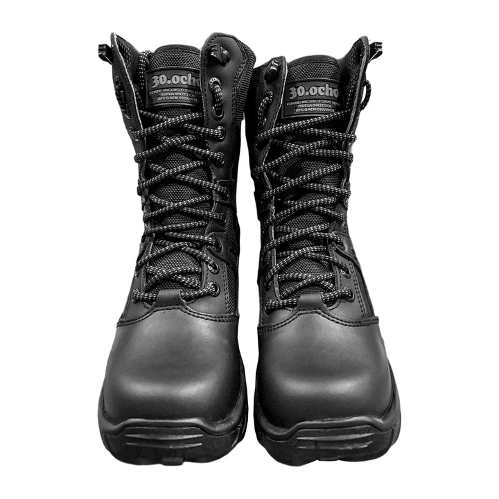 BOTA 4051 30.8 PIEL NEGRA CON SIERRE