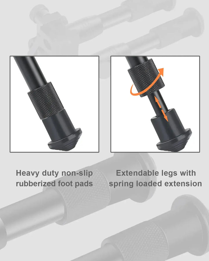 Bipie para rifle con montaje tactico ajustable RB5010