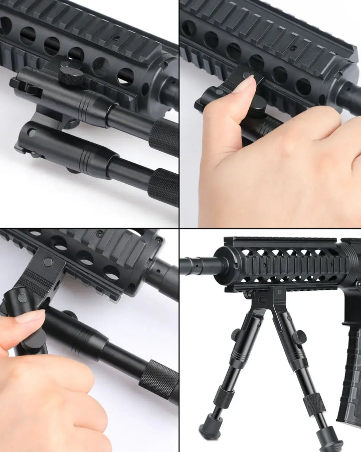 Bipie para rifle con montaje tactico ajustable RB5010