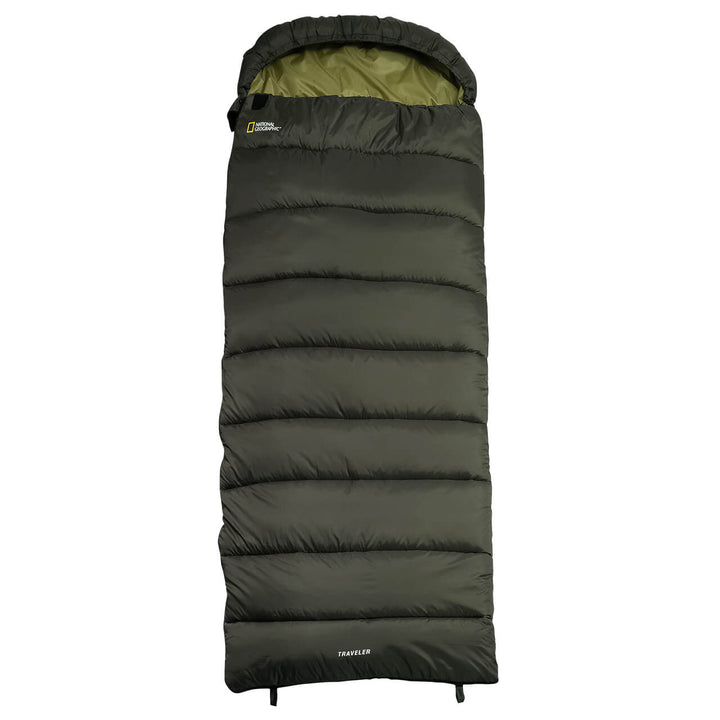 Bolsa para dormir Nat Geo Traveller, -13° C hasta +6° C, Verde Olivo