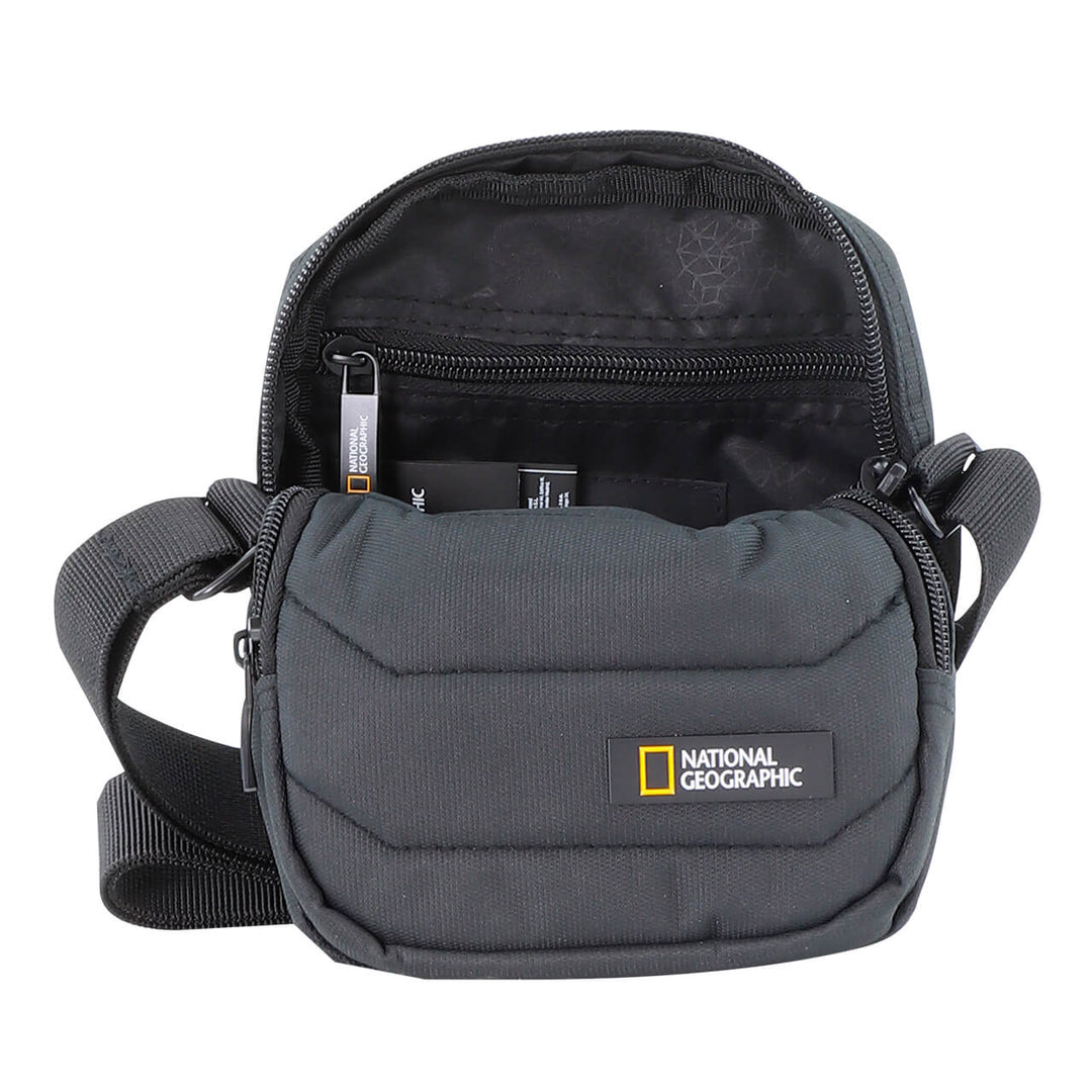 Bolso de viaje Nat Geo Small Utility Bag PRO 2 L, Resistente al agua, Negro
