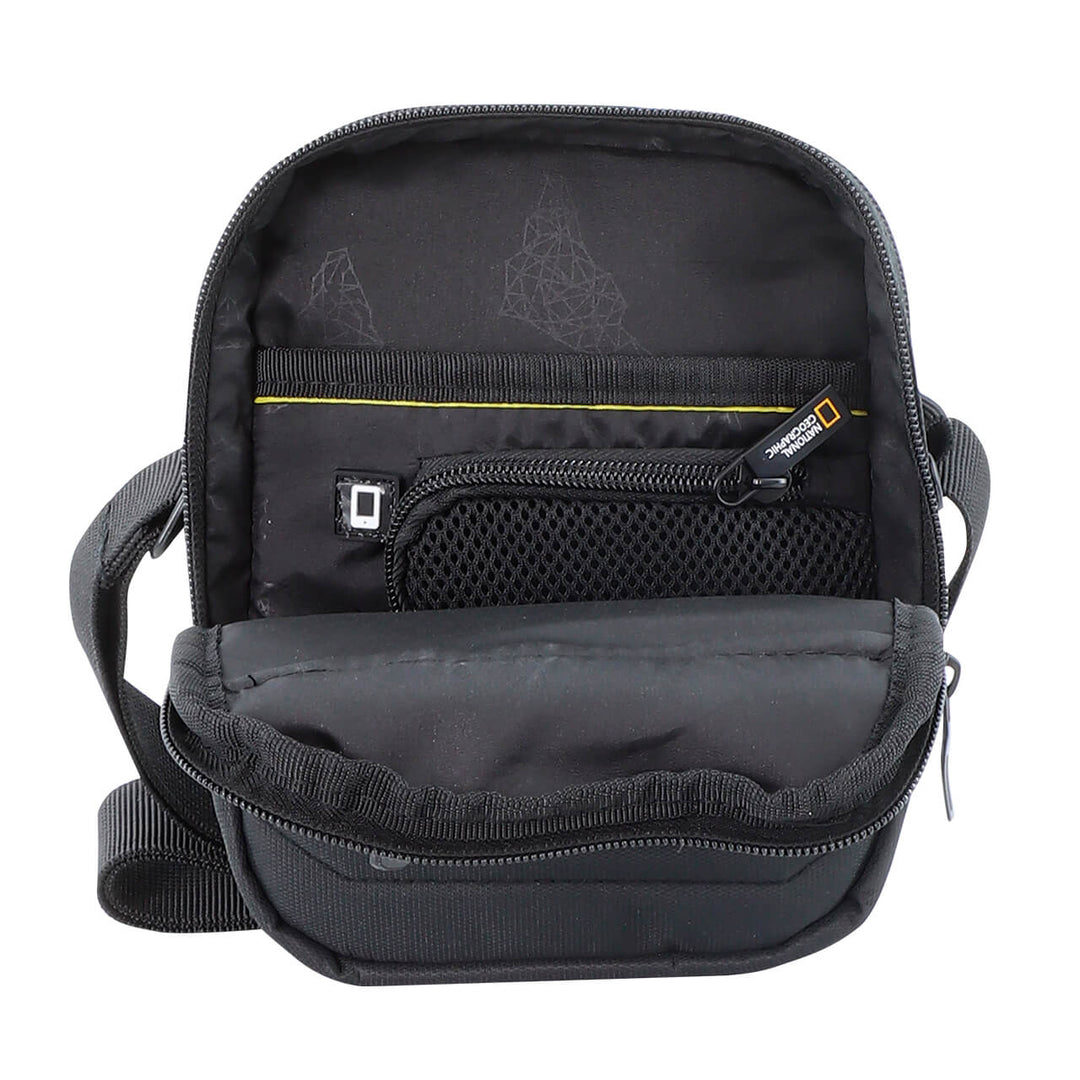 Bolso de viaje Nat Geo Small Utility Bag PRO 2 L, Resistente al agua, Negro