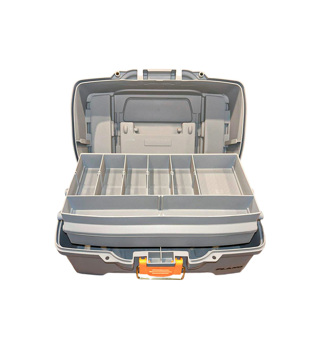 CAJA DE PESCA PLANO 2 REPISAS LIGHT GREY / DARK GREY