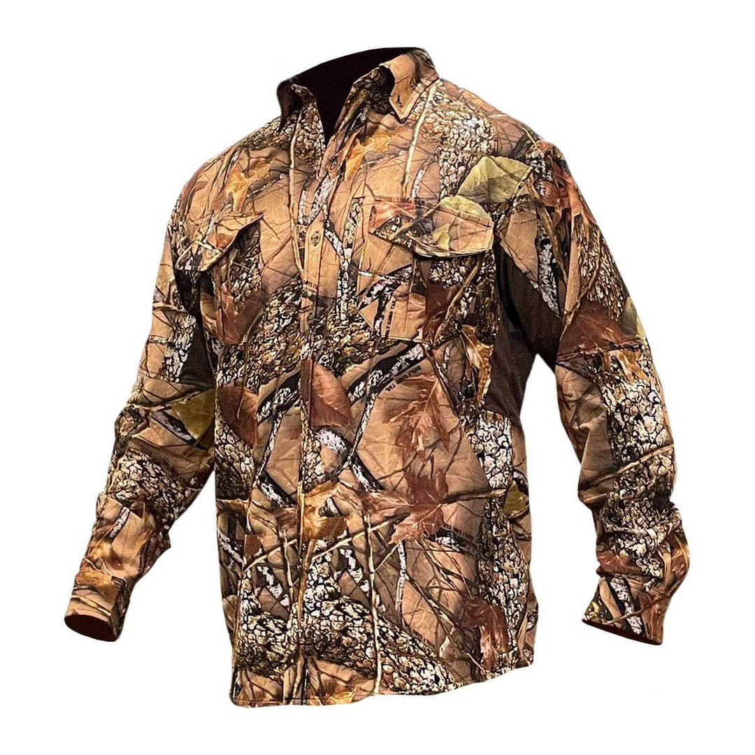 CAMISA Techincal Stretch Burly Camo WFS