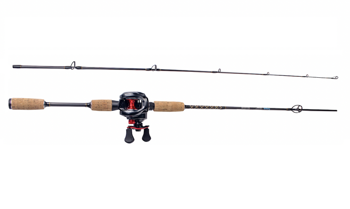 CAÑA y CARRETE KALSVIK CASTING FISHER reel CAST rod 6' Baitcast