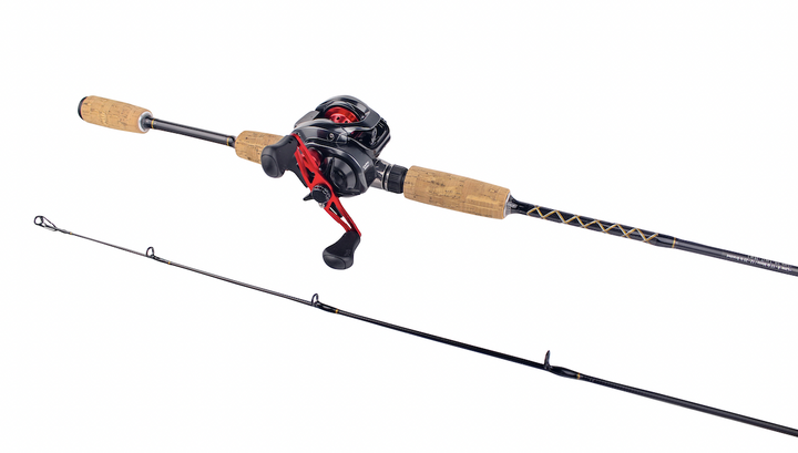 CAÑA y CARRETE KALSVIK CASTING FISHER reel CAST rod 6' Baitcast