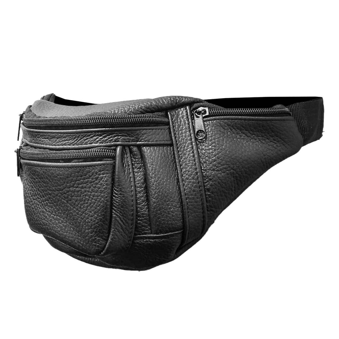 CANGURERA PIEL flother NEGRO