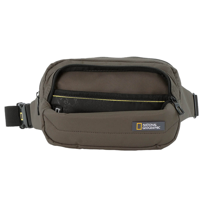 CANGURERA URBANA NAT GEO PRO, RESISTENTE AL AGUA CAFE OLIVO