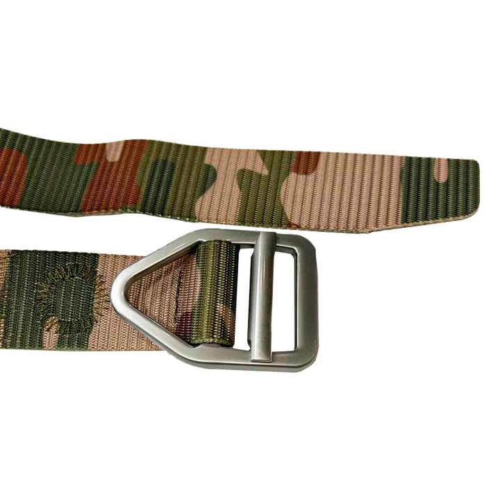 CINTURON HEBILLA TRIANGULAR MULTICAM CAMO