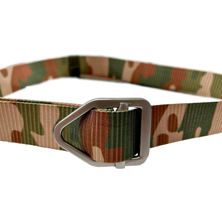 CINTURON HEBILLA TRIANGULAR MULTICAM CAMO