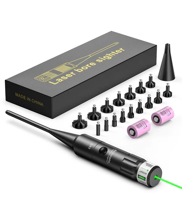 COLIMADOR EZshoot Bore LASER verde PARA RIFLE Y PISTOLAS Calibre .177 hasta Calibre 12GA