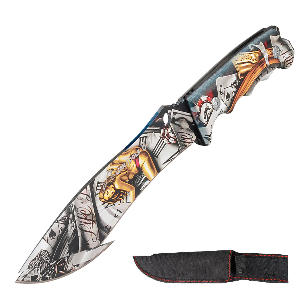 CUCHILLO 8" BARAJA CON FUNDA LION TOOLS