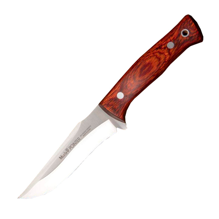 CUCHILLO POINTER-12R MUELA HOJA 121 MM, MANGO MADERA PRENSADA CORAL