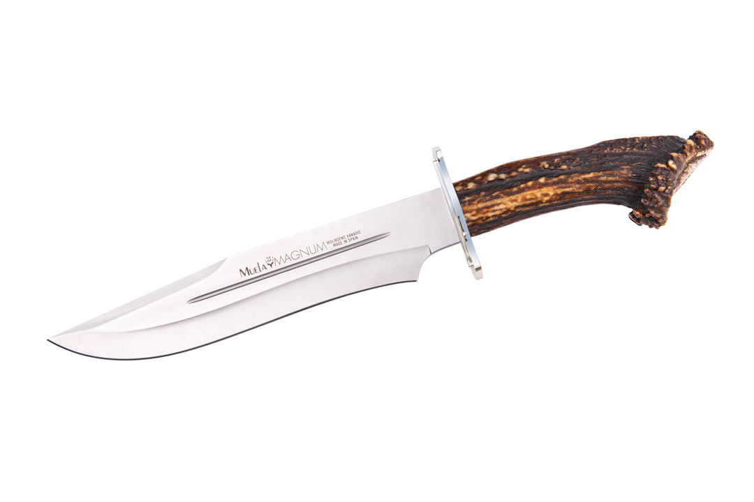 CUCHILLO MUELA MAGNUM-26 MANGO DE ASTA DE CIERVO CON HOJA DE 260MM