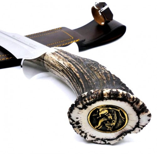 CUCHILLO MUELA MAGNUM-26 MANGO DE ASTA DE CIERVO CON HOJA DE 260MM