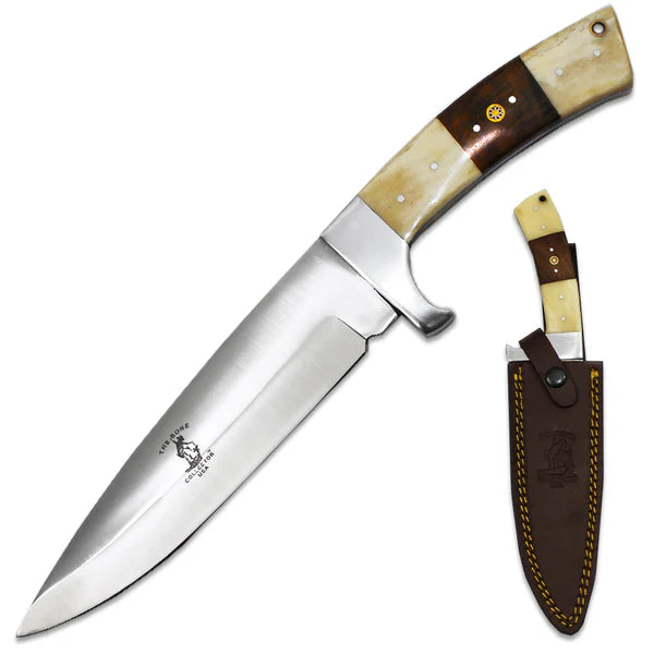 Cuchillo Bone Collector White Bovine & Rosewood Handle 12"