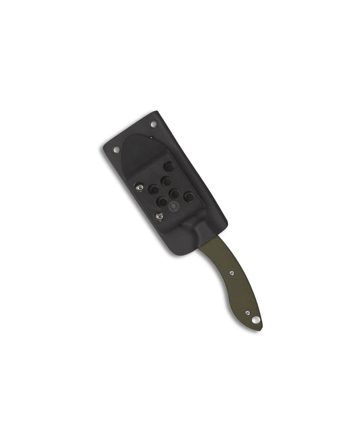 Cuchillo Spyderco Stok Bowie Filo Liso, Empuñadura G-10 Verde Olivo