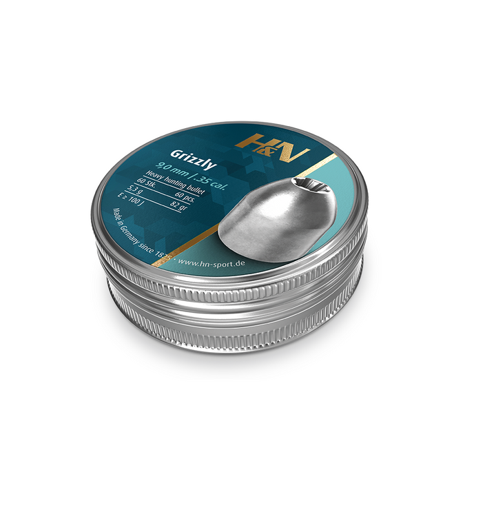 DIABOLO H&N GRIZZLY CALIBRE 35(9mm) 82gr 60 Piezas