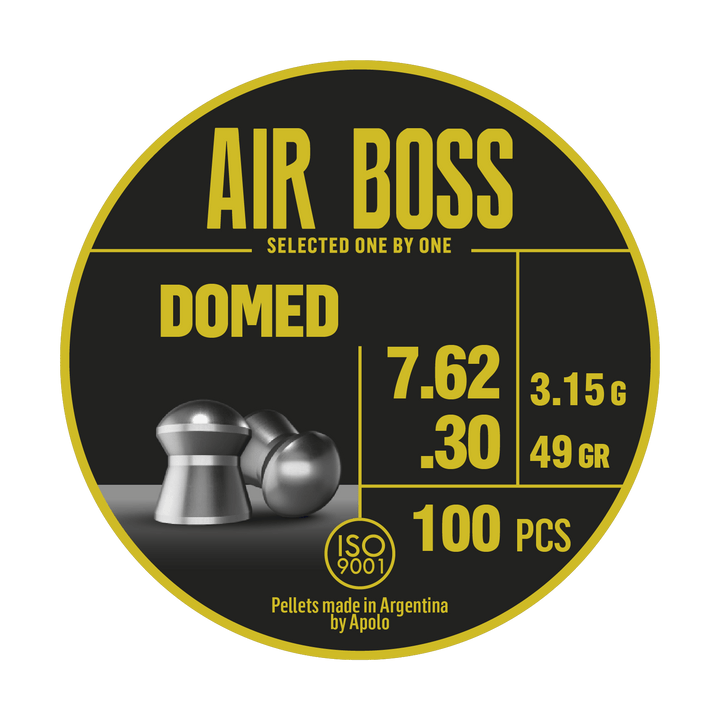 DIABOLO APOLO AIR BOSS DOMED CALIBRE .30(7.62mm) 49gr 100 Piezas
