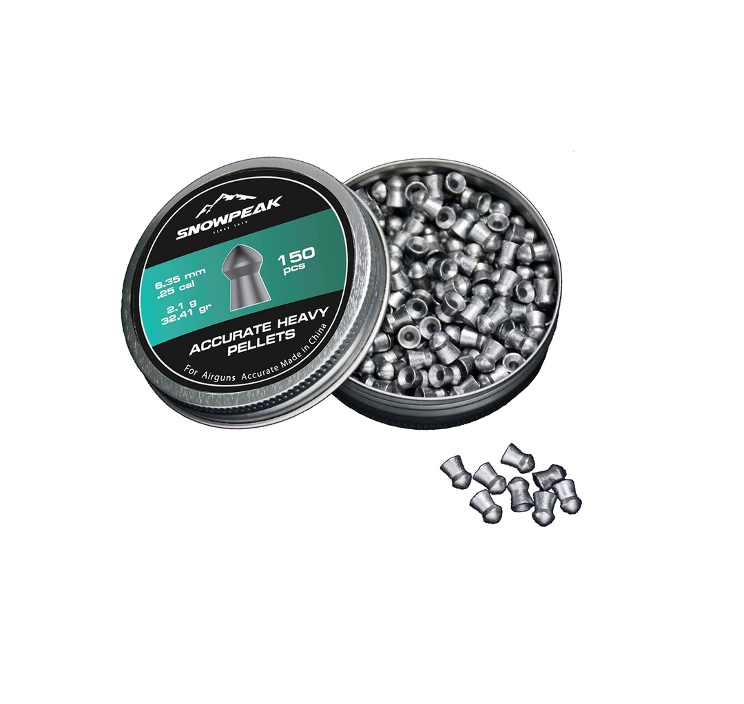 Diabolo SNOWPEAK Accurate Heavy Calibre .25 (6.35mm) 32.41 gr 150 Piezas
