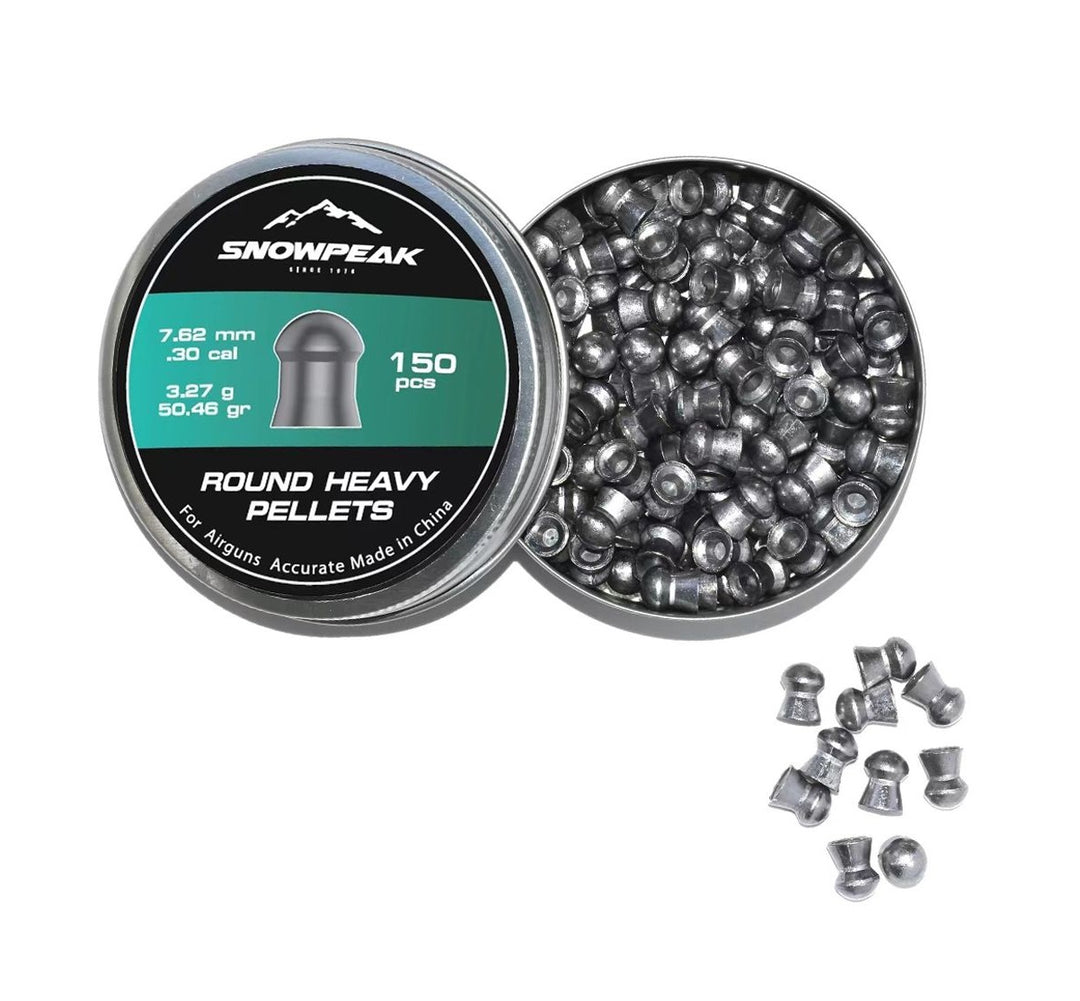 Diábolo SNOWPEAK Round Heavy Calibre .30 (7 .62mm) 50.46 gr 150 Piezas