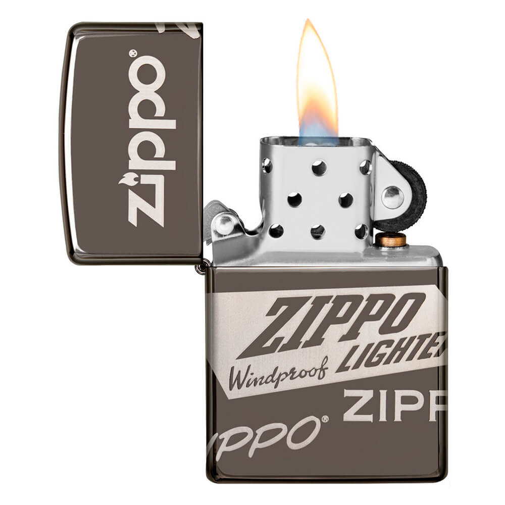 ENCENDEDOR ZIPPO BLACK ICE GRABADO ZIPPO 360°