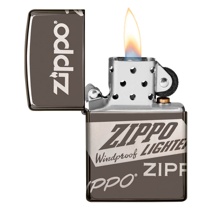 ENCENDEDOR ZIPPO BLACK ICE GRABADO ZIPPO 360°
