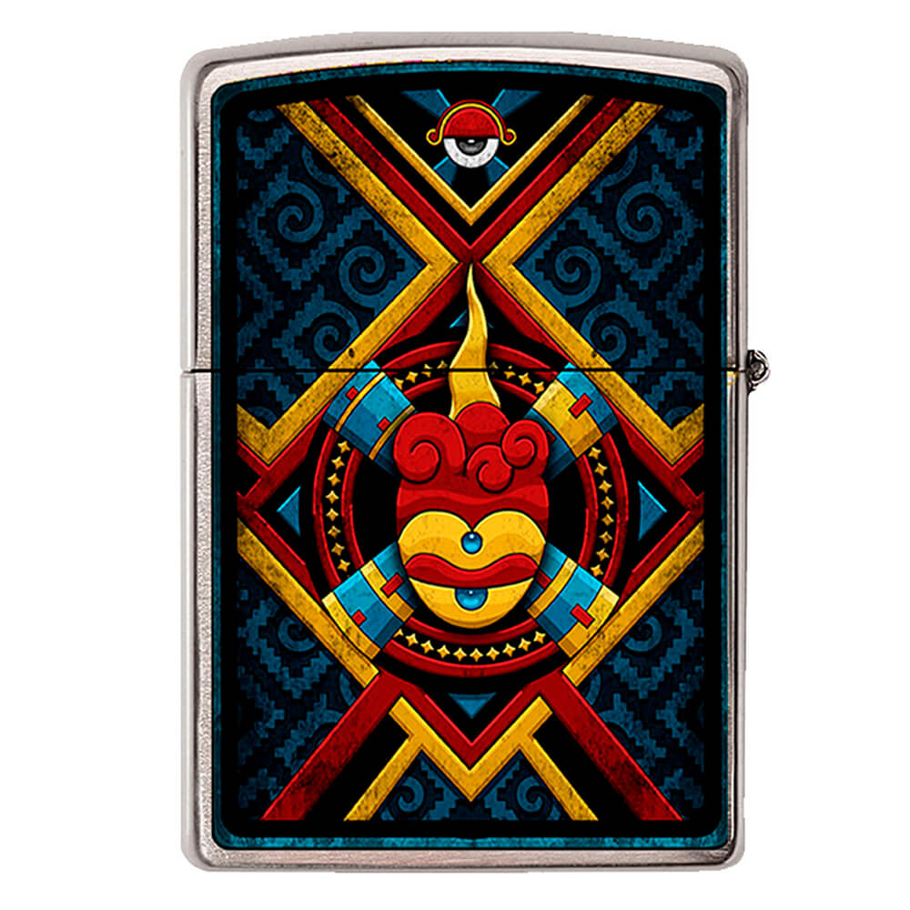 ENCENDEDOR ZIPPO MÉXICO AZTECA CORAZÓN DE GUERRERO