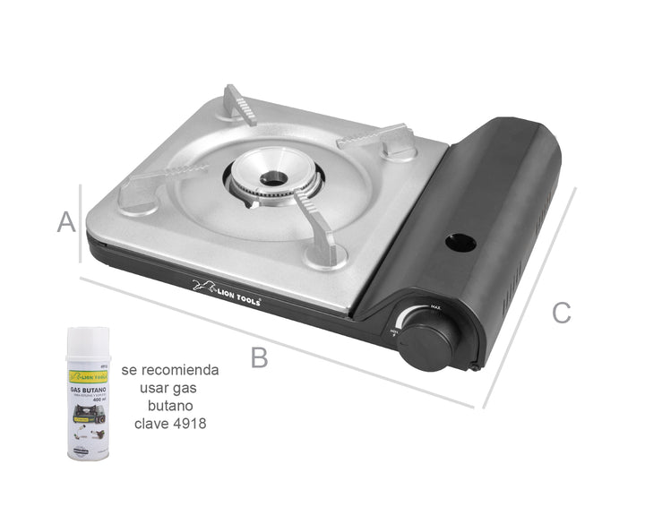 ESTUFA PORTATIL DE GAS EN BOTE UN QUEMADOR