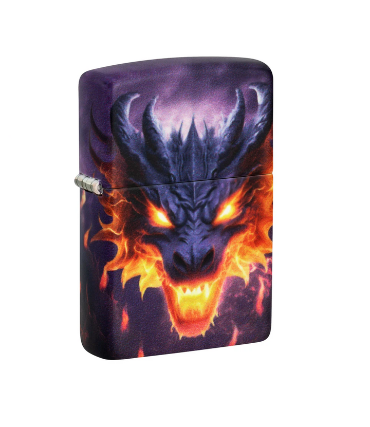 Encendedor Zippo 540 Diseño De Dragón Brillante en la Oscuridad