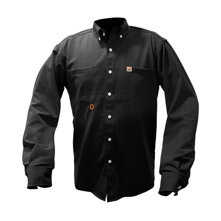 CAMISA TAU SPANISH FISHING MANGA LARGA NEGRA