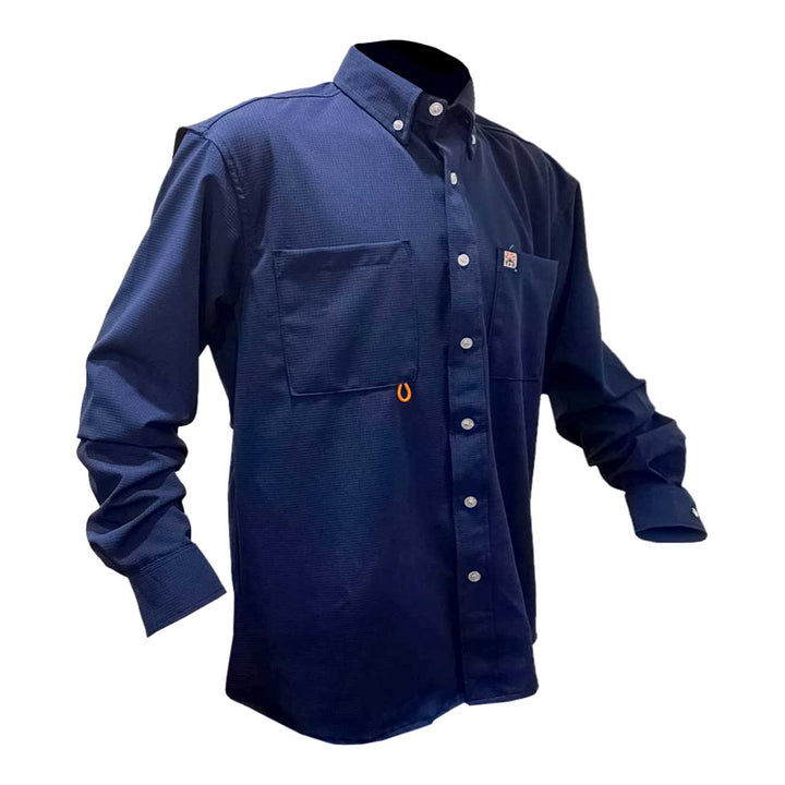 CAMISA TAU SPANISH FISHING MANGA LARGA AZUL