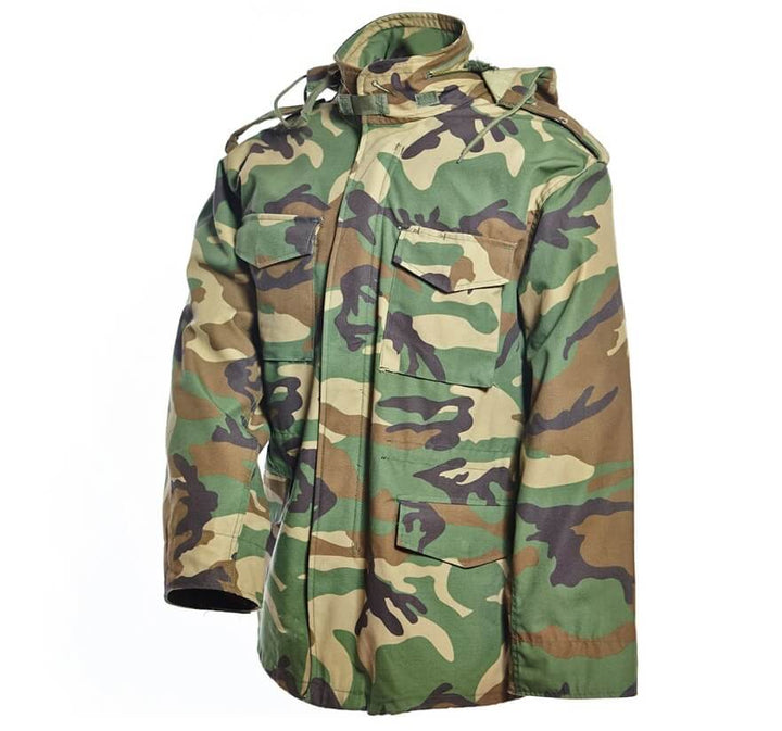 CHAMARRA M65 WOODLAND CAMO CON FORRO INTERIOR