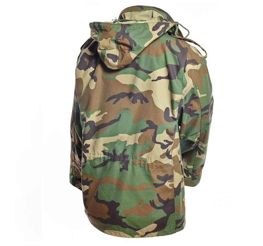CHAMARRA M65 WOODLAND CAMO CON FORRO INTERIOR