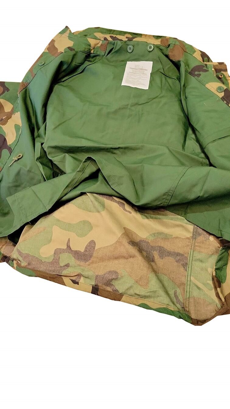 CHAMARRA M65 WOODLAND CAMO CON FORRO INTERIOR