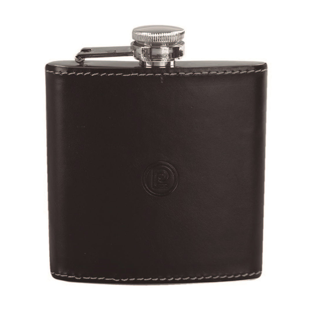 LICORERA PARK LANE con CUBIERTA de PIEL NEGRO 6 OZ