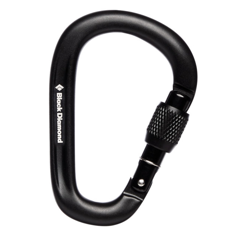MOSQUETON BLACK DIAMOND PEARLOCK SCREWGATE CARABINER Black