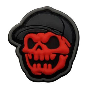 PARCHE CAP REAPER SKULL RED 3CM