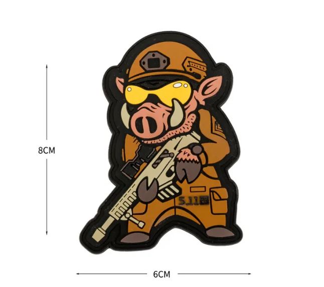 PARCHE SNIPER BOAR 8 X6CM