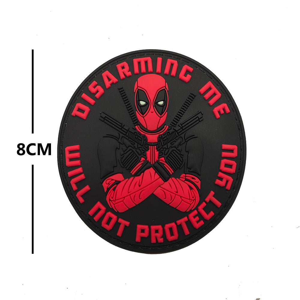 PARCHE Deadpool RED 8CM