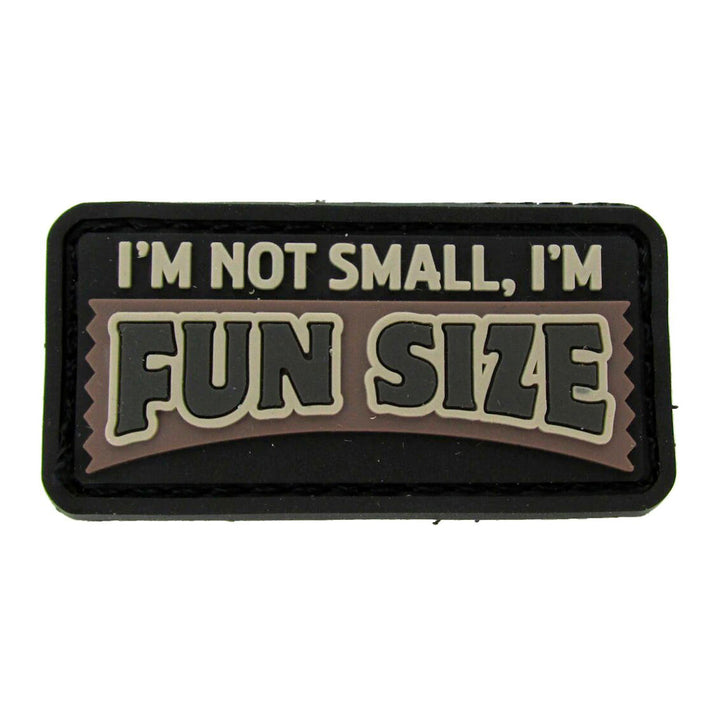 PARCHE FUN SIZE BLACK/BROWN 5 X 2CM