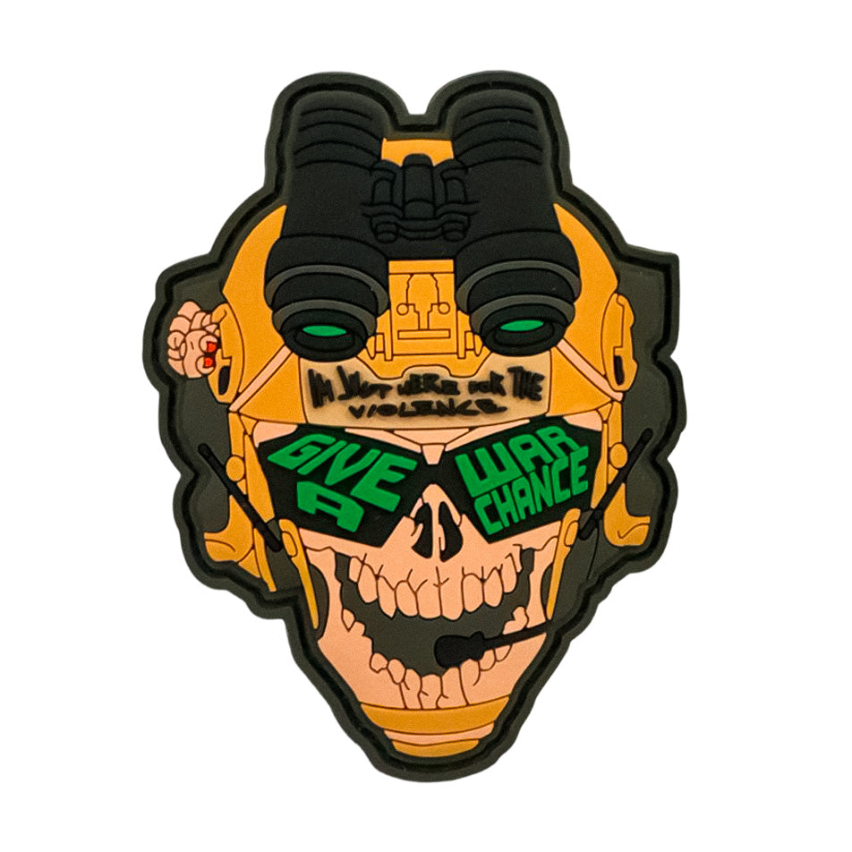 PARCHE GIVE WAR A CHANCE COYOTE 6.5CM