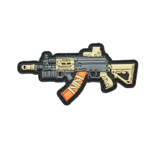 PARCHE RIFLE AK-12 COYOTE 8.2X5CM