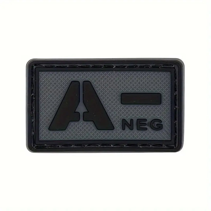PARCHE SANGRE A NEGATIVO BLACK 5 X3CM