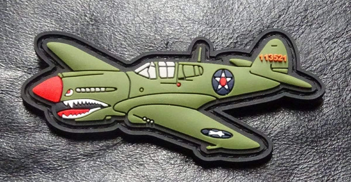 PARCHE avion de combate Curtiss P-40 8.5X4CM